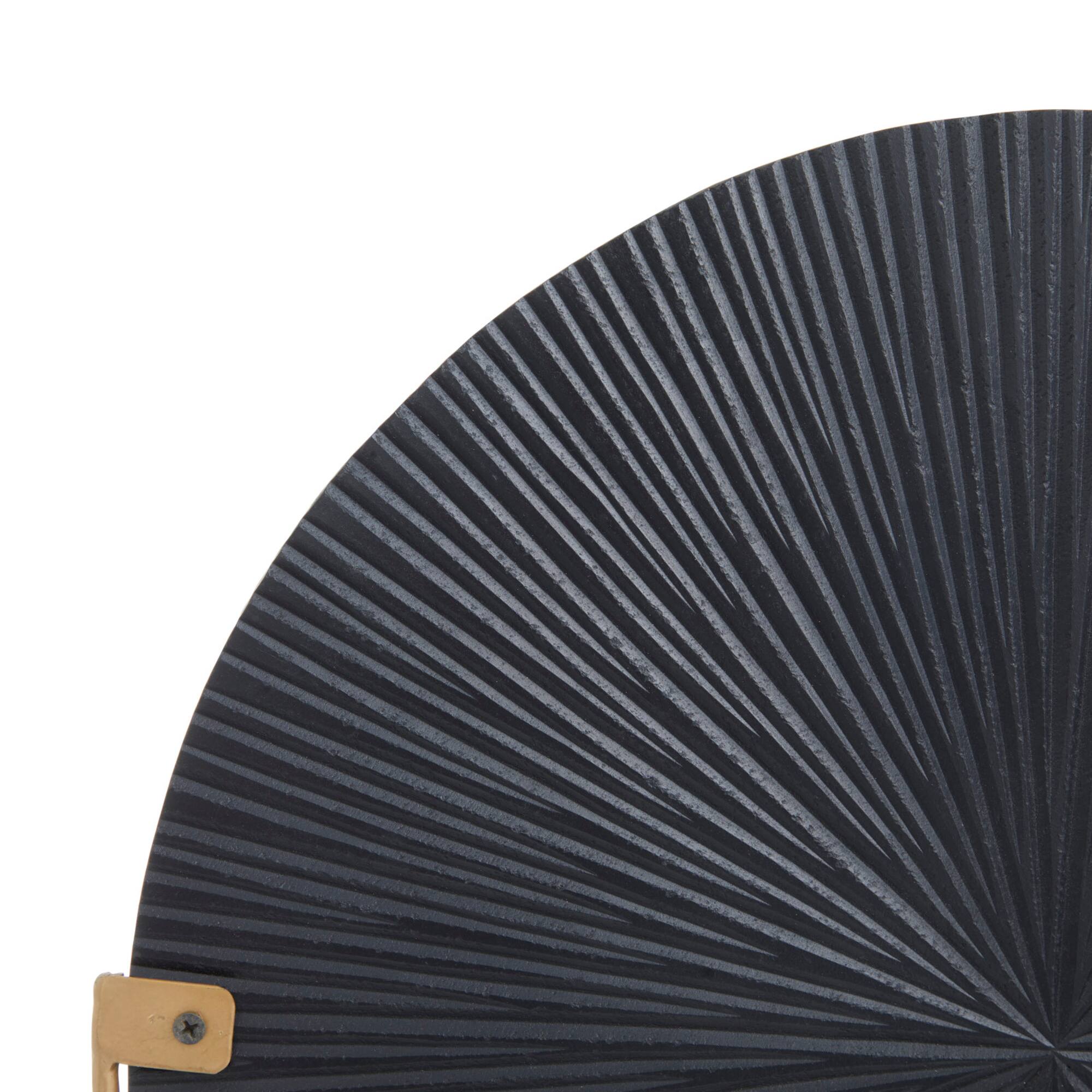 CosmoLiving by Cosmopolitan Black Iron Contemporary Sculpture, 23" x 18" x 4"